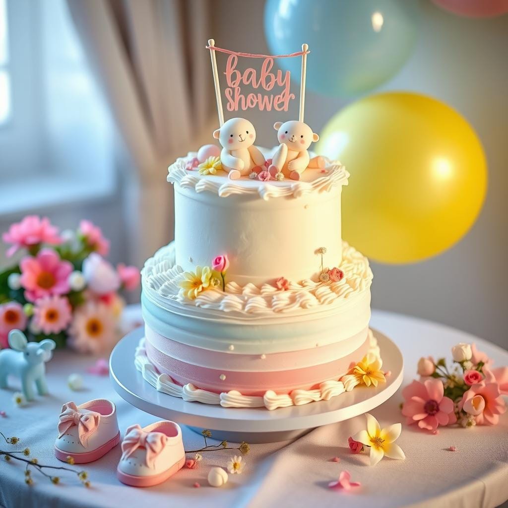 Baby Shower Cake Decorating Baby Shower Cake Decorating
