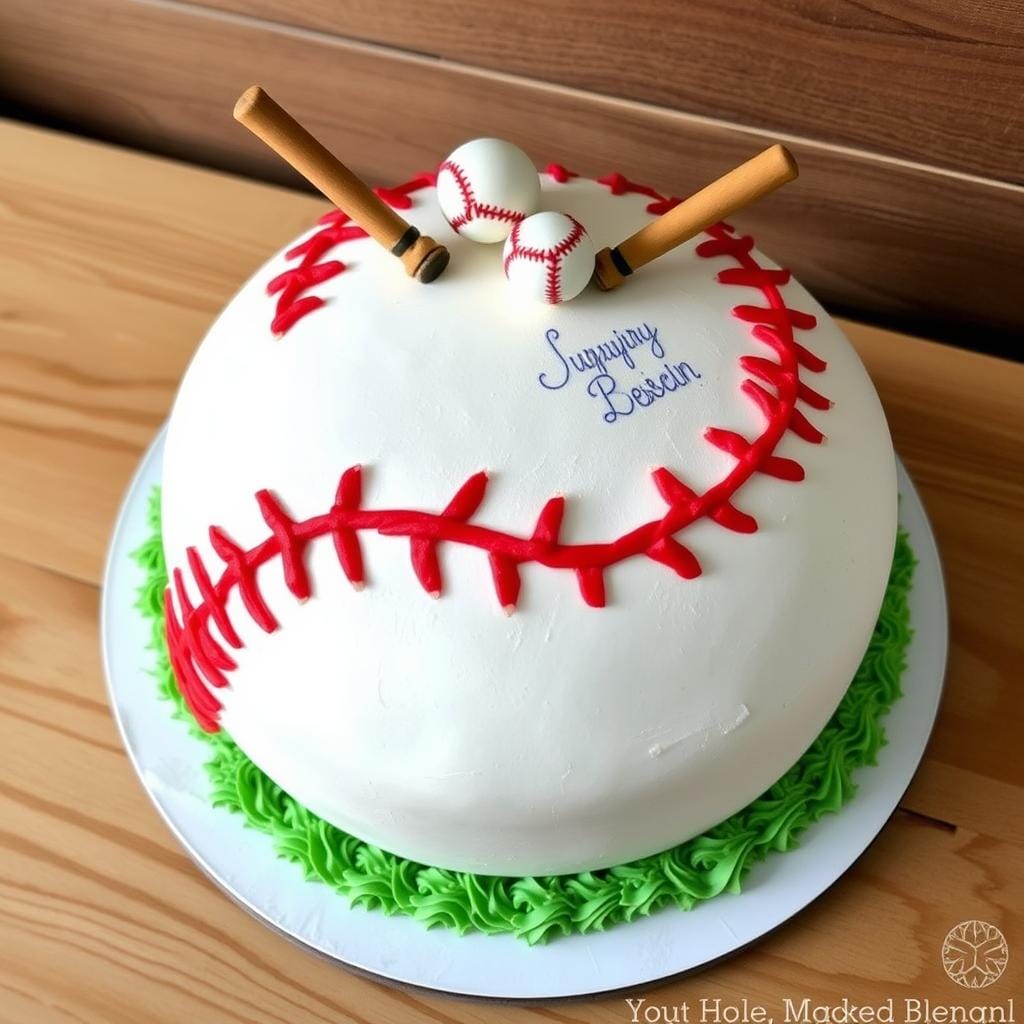 Baseball Themed Cake Design Baseball Themed Cake Design
