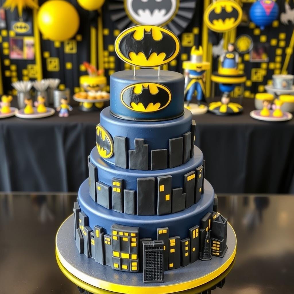 Batman Themed Party Cake