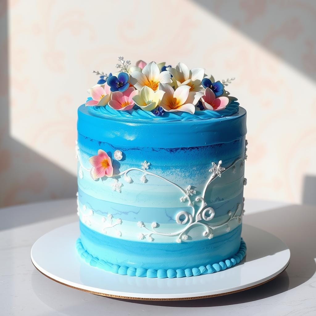 Blue Cake Inspiration Blue Cake Inspiration