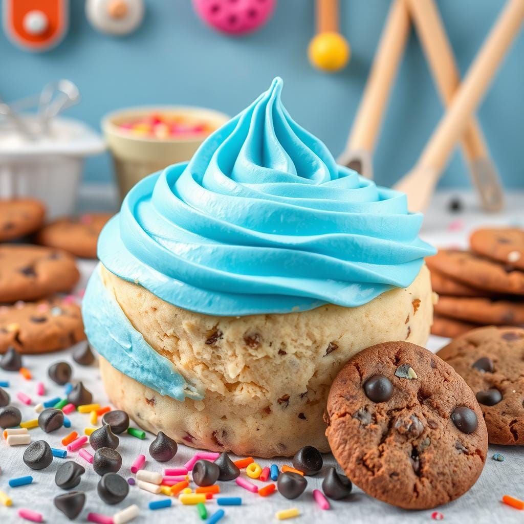 Blue Cookie Monster Buttercream Frosting Blue Cookie Monster Buttercream Frosting