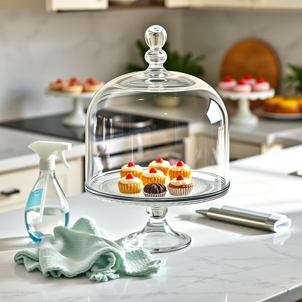 Cake Stand with Dome Maintenance