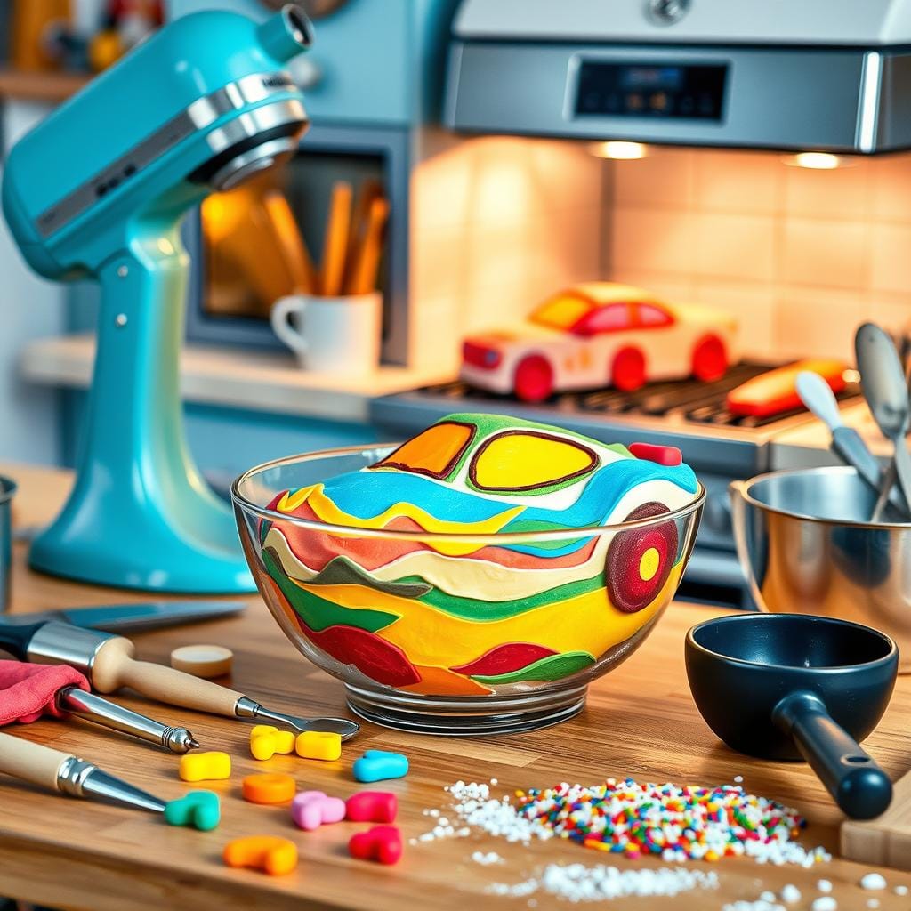 Car Cake Baking Process Car Cake Baking Process