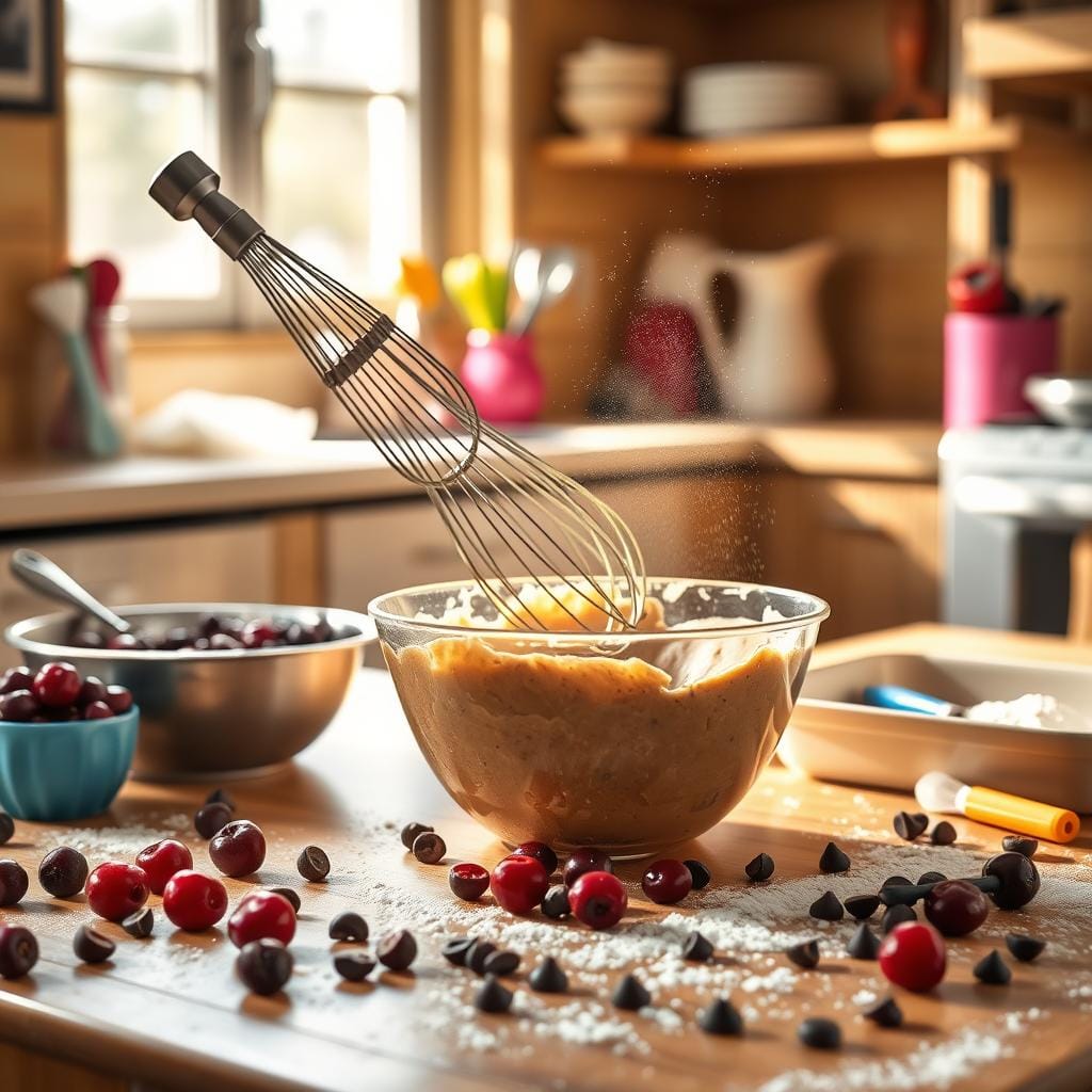 Cherry Chip Cake Baking Process Cherry Chip Cake Baking Process