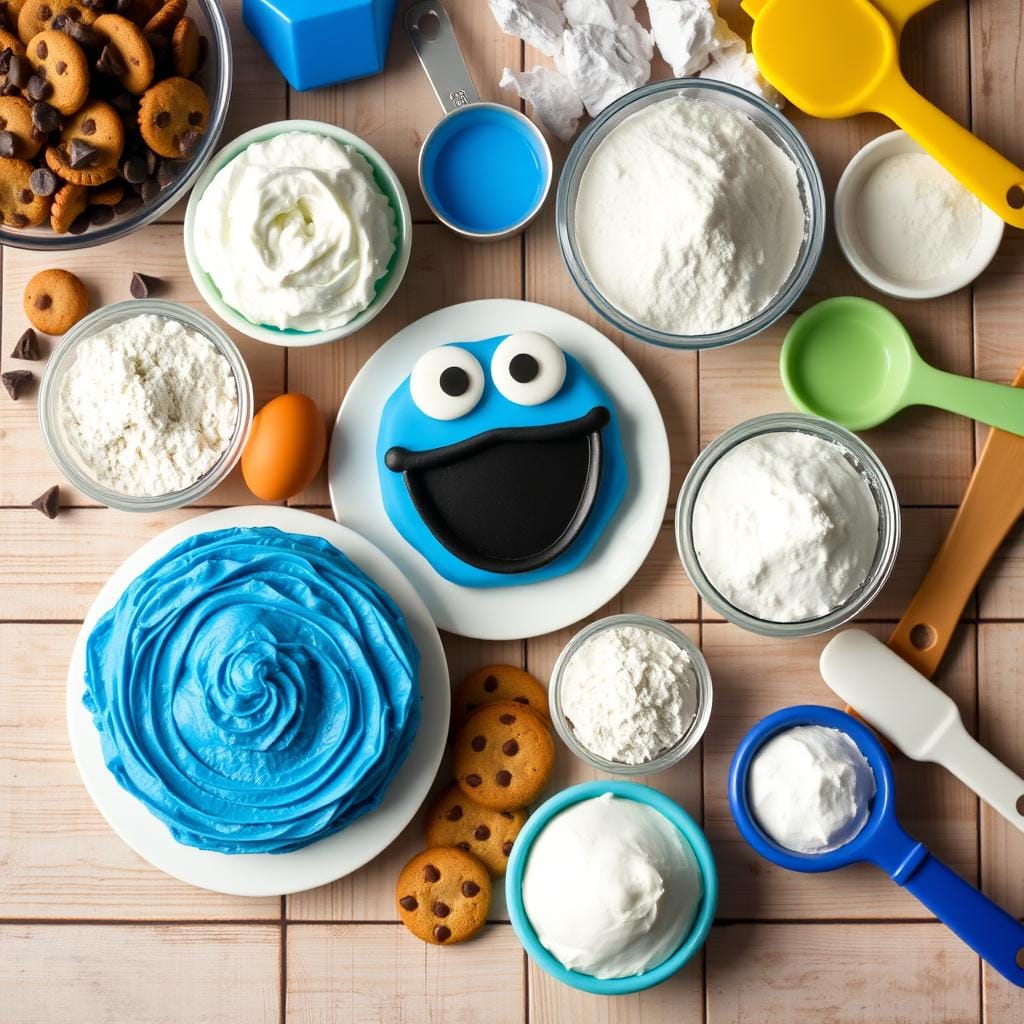 Cookie Monster Cake Ingredients Cookie Monster Cake Ingredients