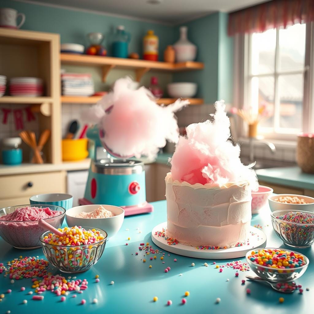 Cotton Candy Cake Preparation Cotton Candy Cake Preparation