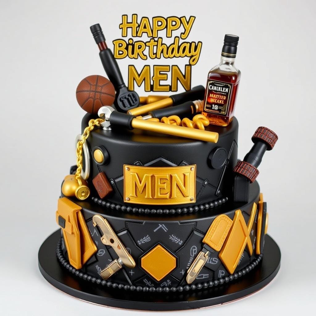 Custom Birthday Cake for Men Design Custom Birthday Cake for Men Design