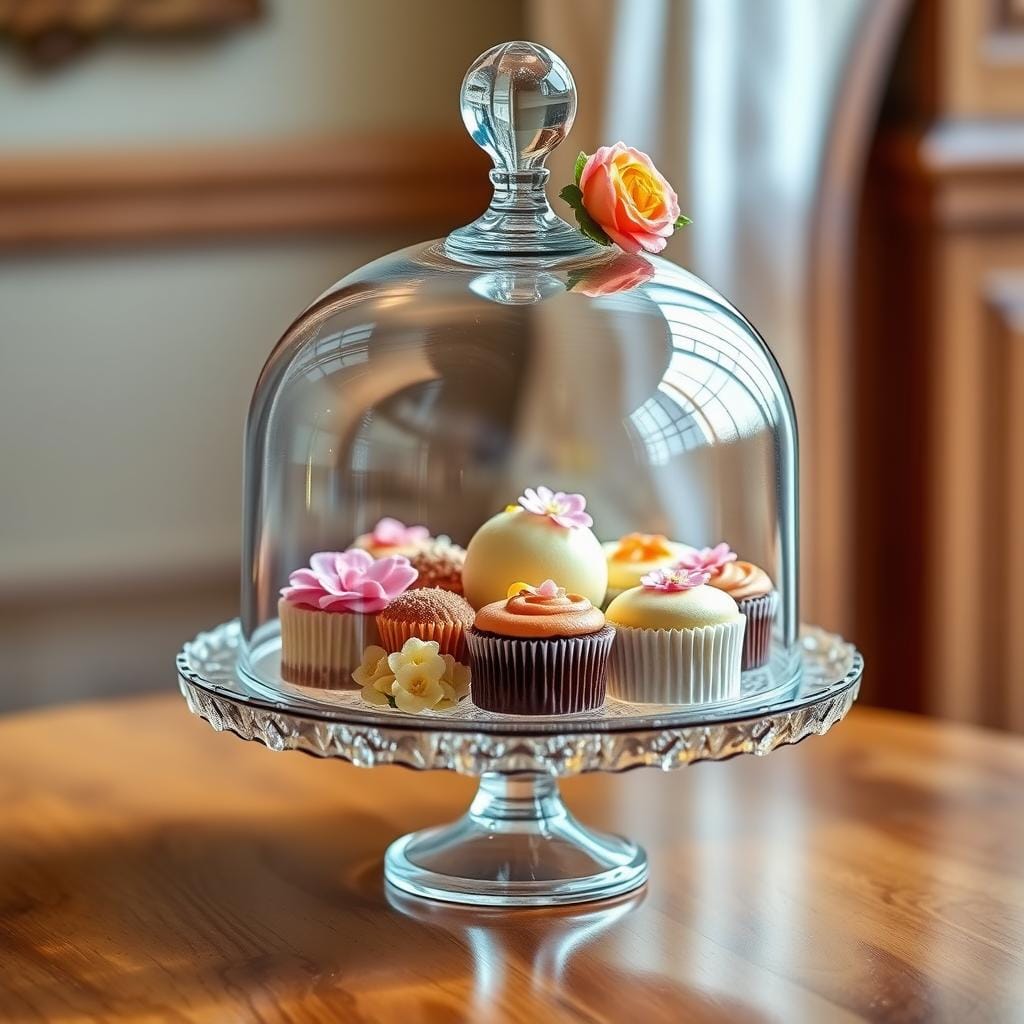Elegant Cake Stand with Dome