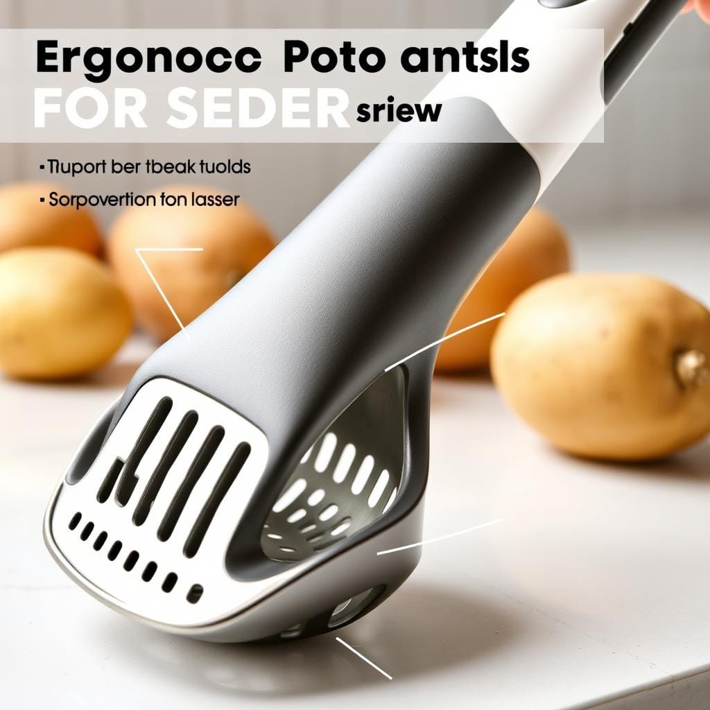 Ergonomic Potato Masher for Seniors