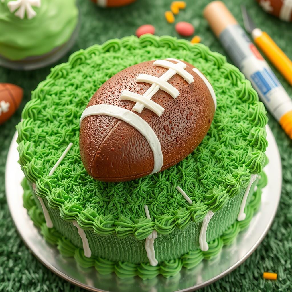 Football Cake Frosting Techniques Football Cake Frosting Techniques