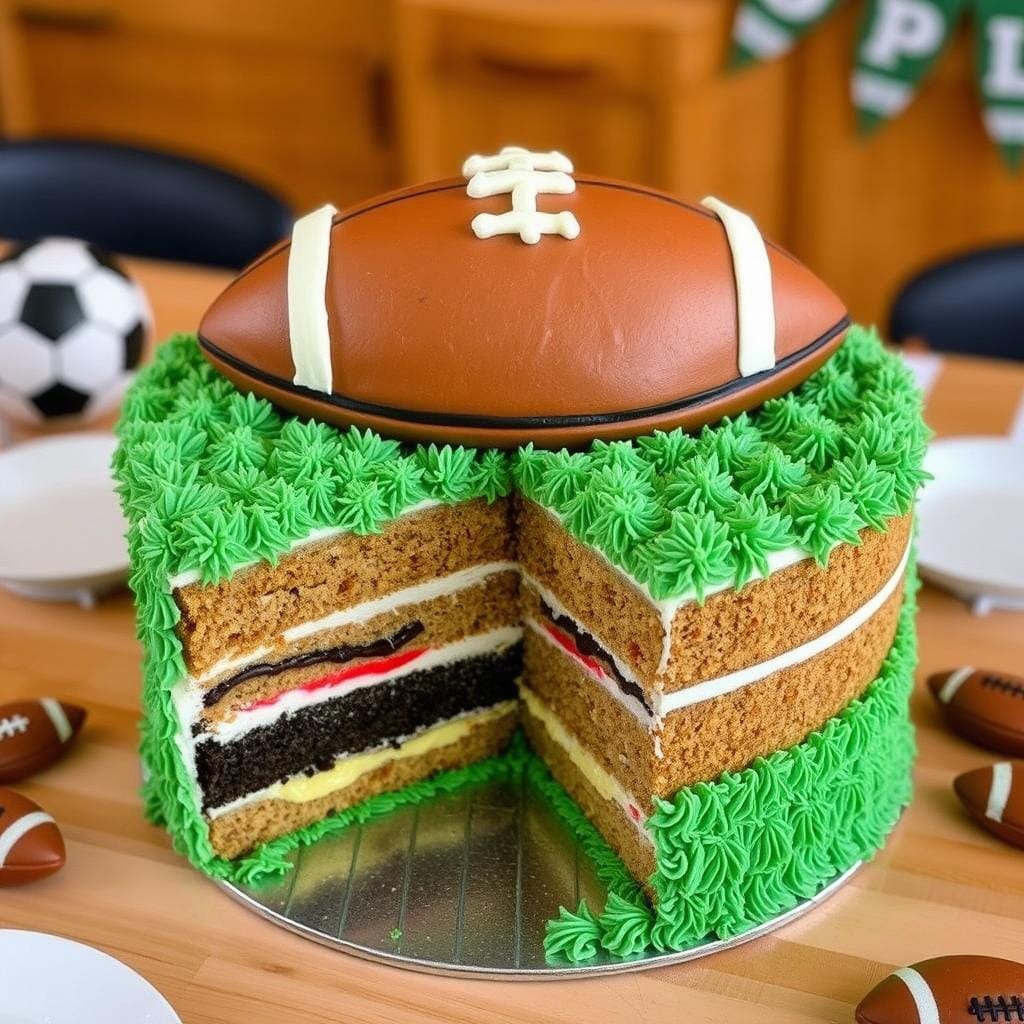 Football Cake Layering Techniques Football Cake Layering Techniques