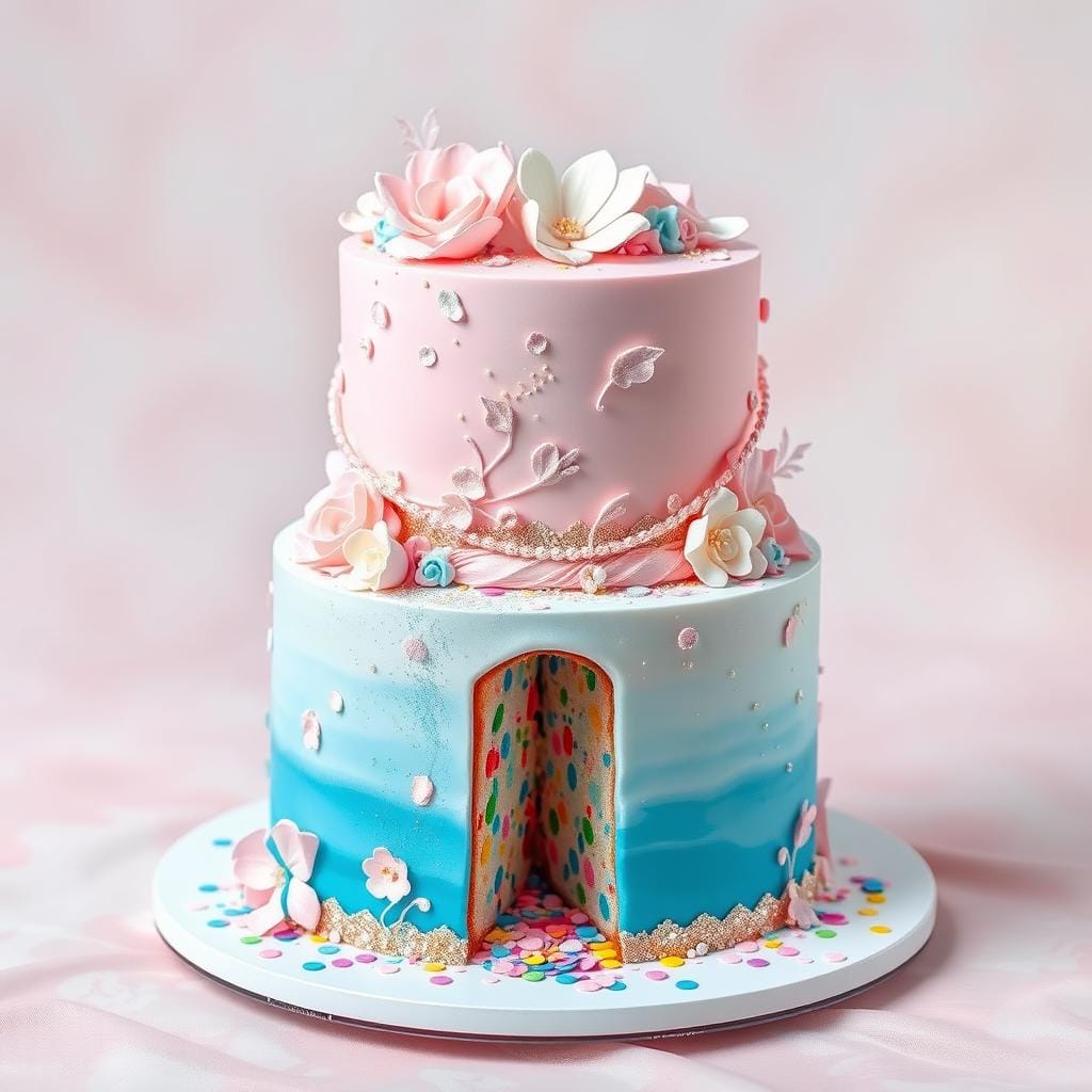 Gender Reveal Cake Decorations Gender Reveal Cake Decorations