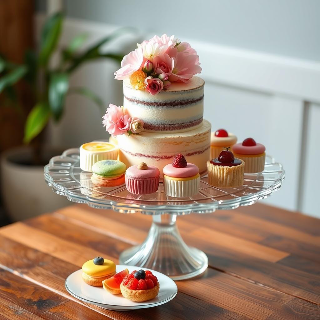 Glass Cake Stand Presentation Glass Cake Stand Presentation