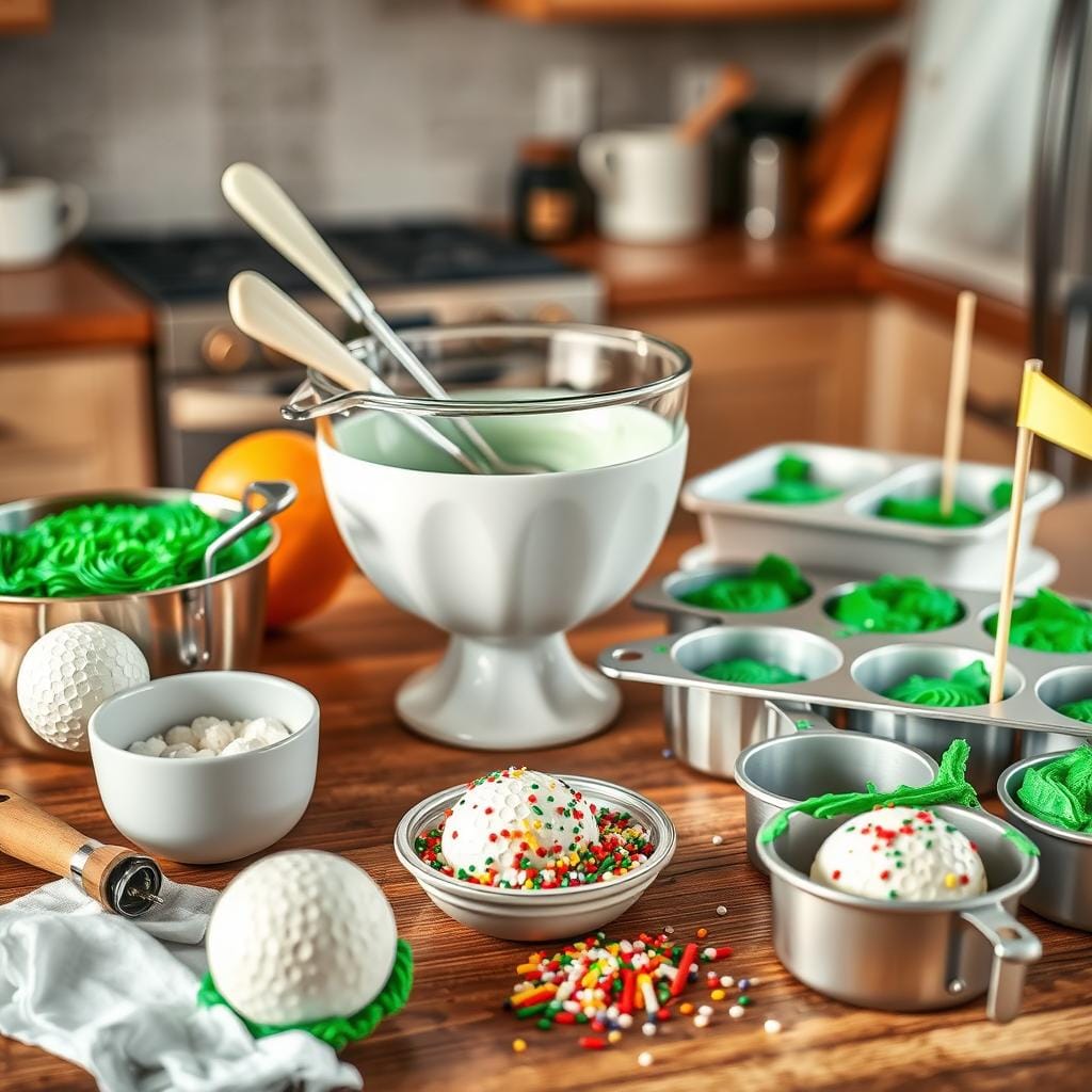 Golf Cake Baking Essentials