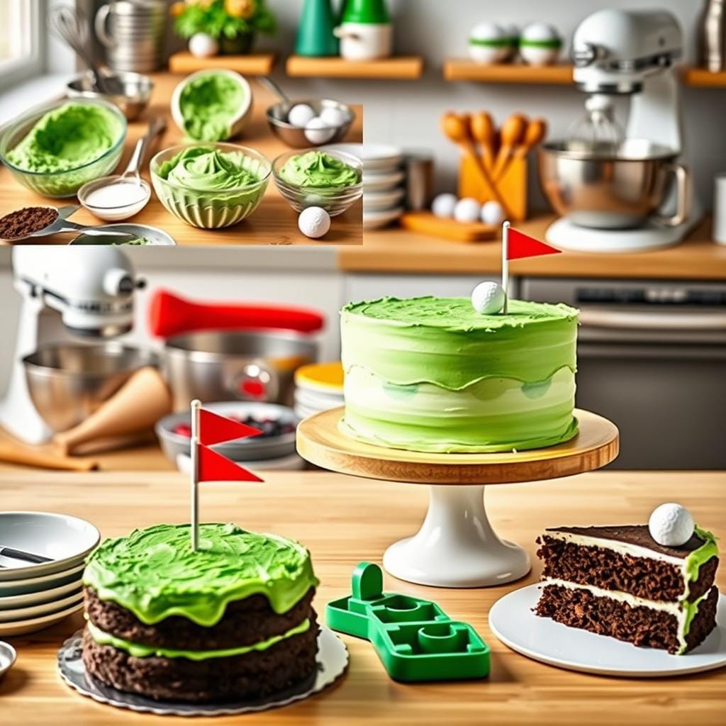 Golf Cake Baking Process