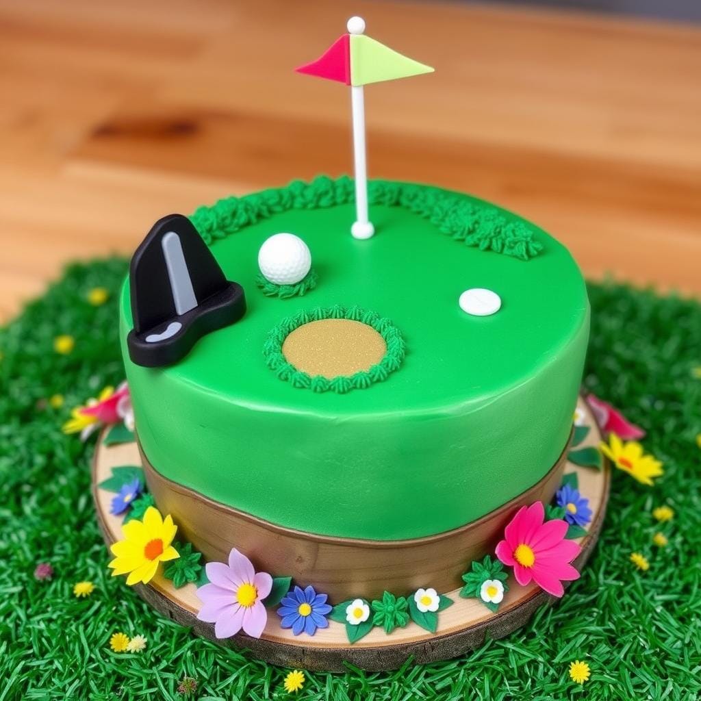 Golf Themed Cake Design