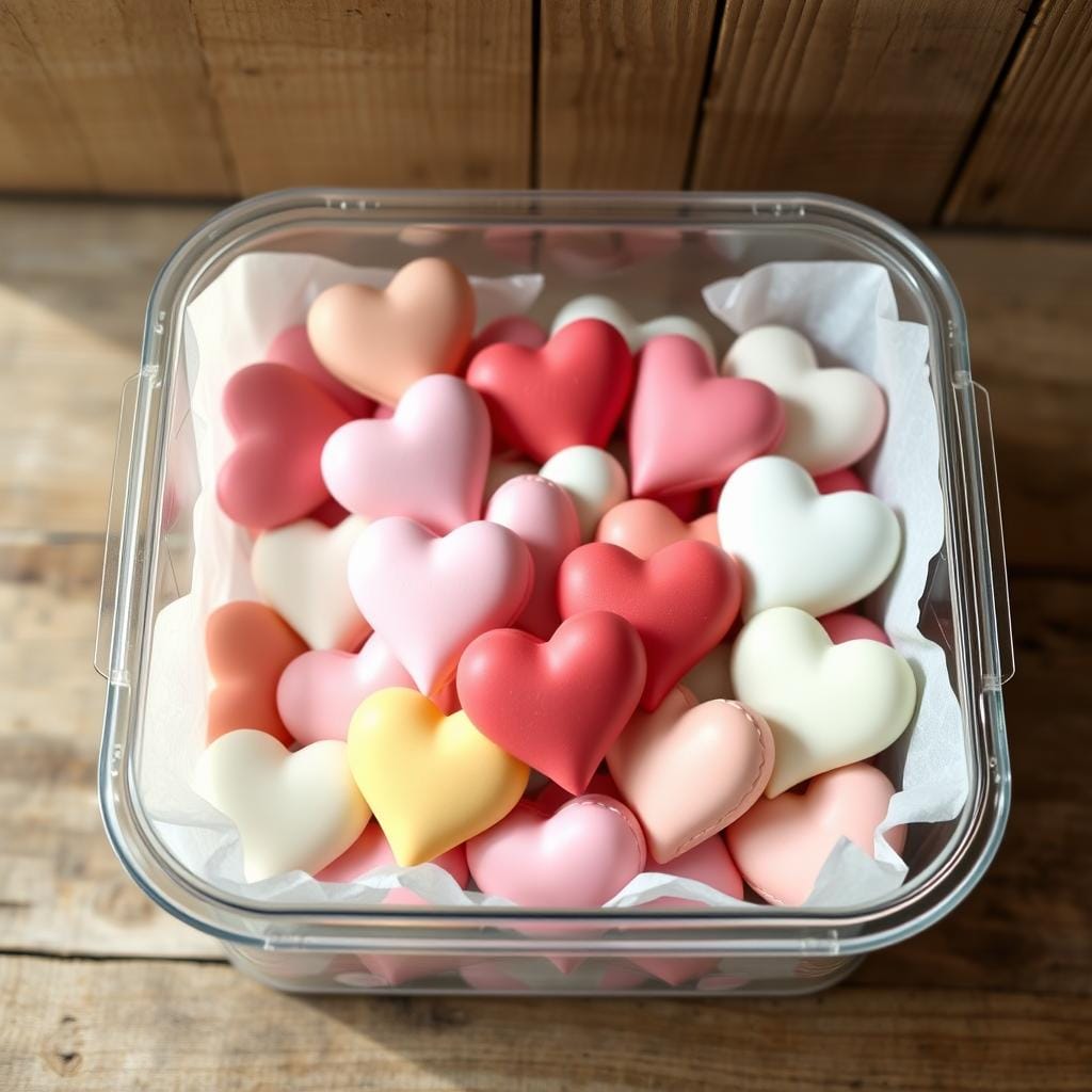 Heart Cake Storage Techniques