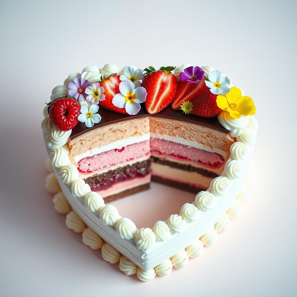 Heart Shape Cake Fillings