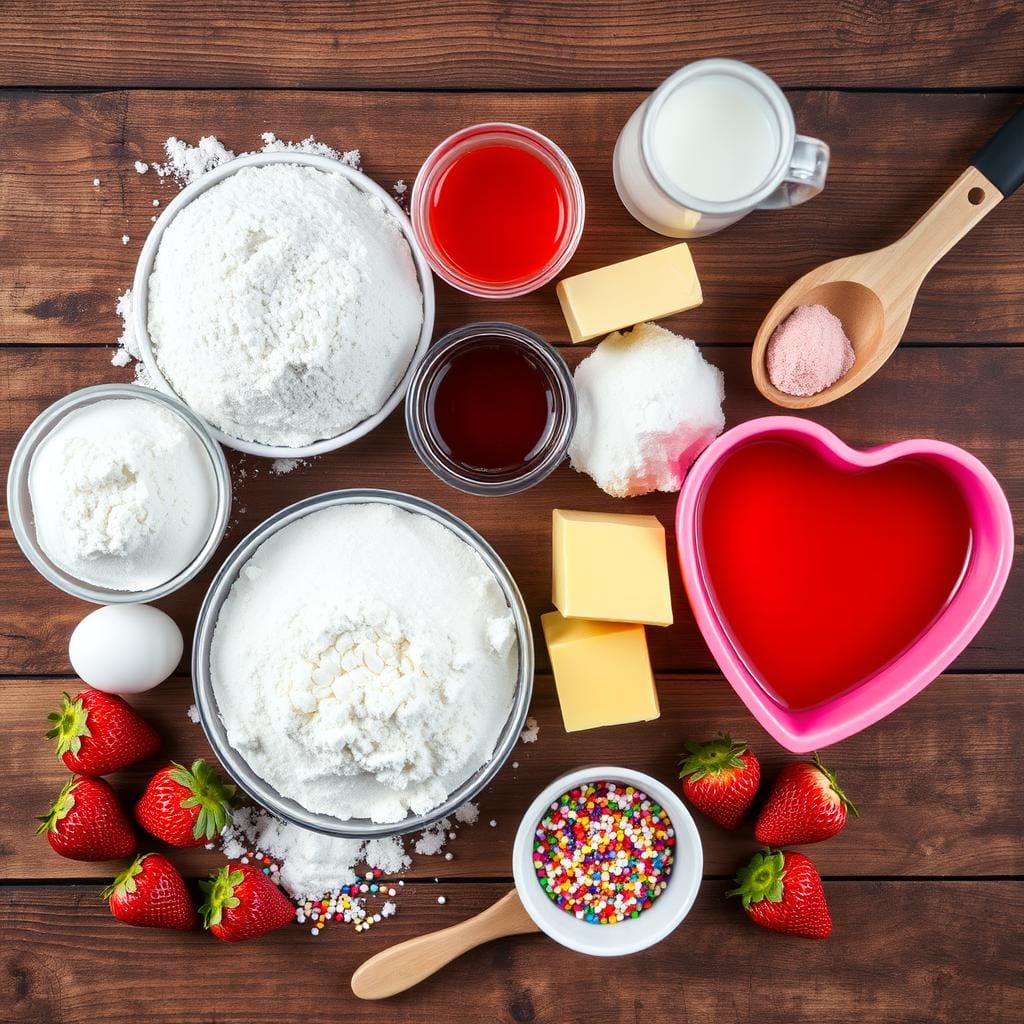 Heart Shape Cake Ingredients