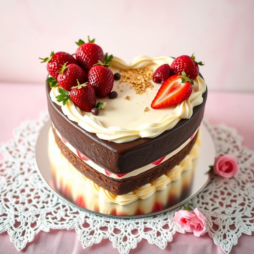 Heart-Shaped Cake Design Heart-Shaped Cake Design