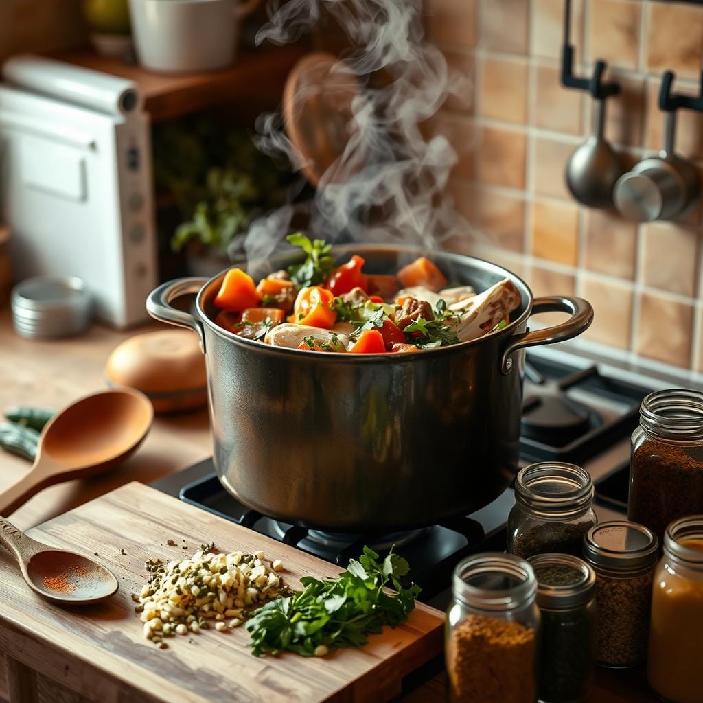 Homemade Stock Cooking Process Homemade Stock Cooking Process