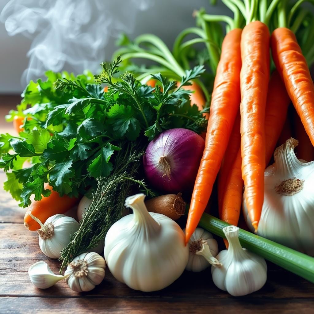 Homemade Vegetable Broth Ingredients Homemade Vegetable Broth Ingredients