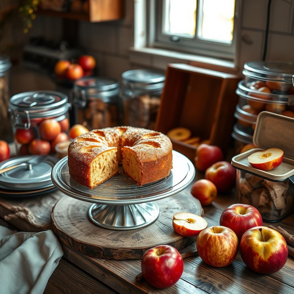 Invisible Apple Cake Storage