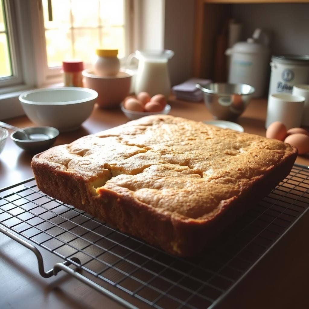 Kefir Sheet Cake Cooling Process Kefir Sheet Cake Cooling Process