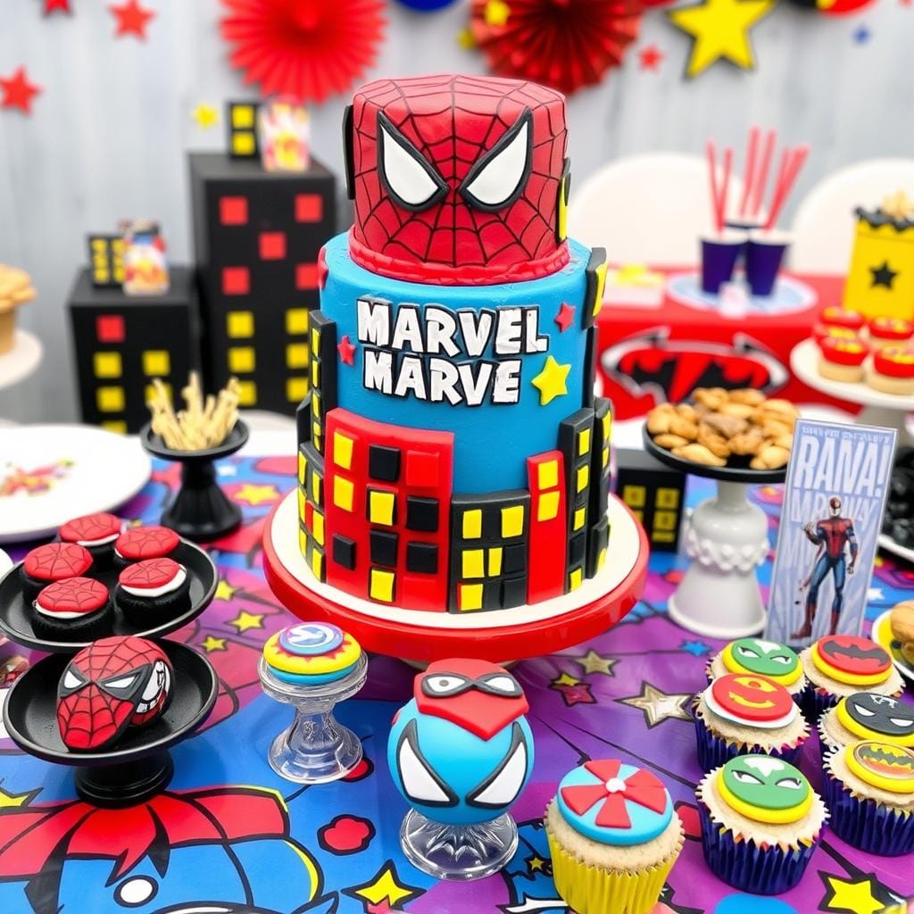 Marvel Superhero Cake Serving Ideas Marvel Superhero Cake Serving Ideas