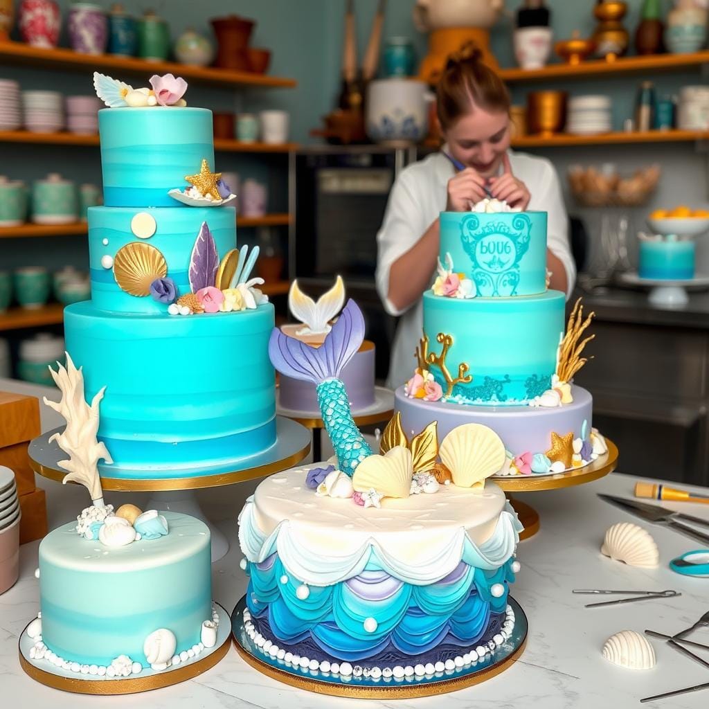Mermaid Cake Baker Selection