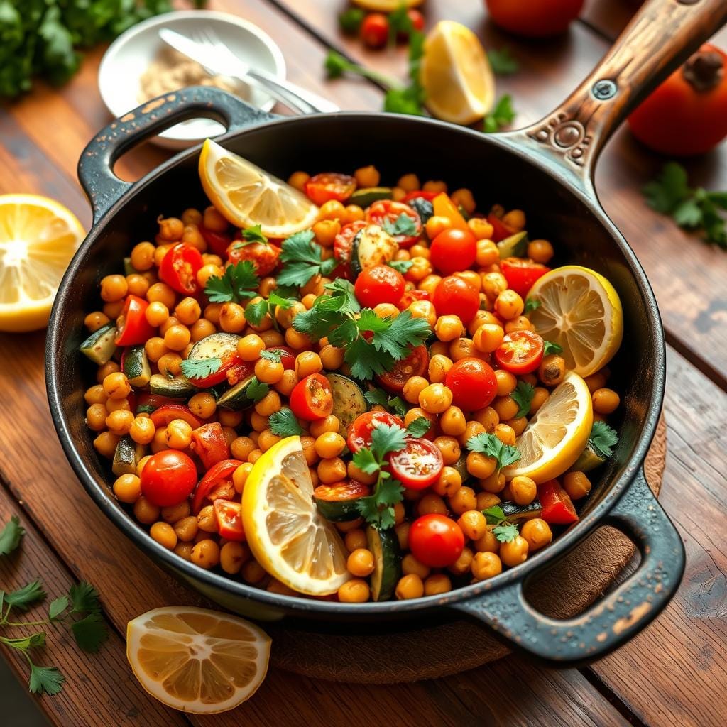 Moroccan Chickpea One-Pan Dinner Moroccan Chickpea One-Pan Dinner