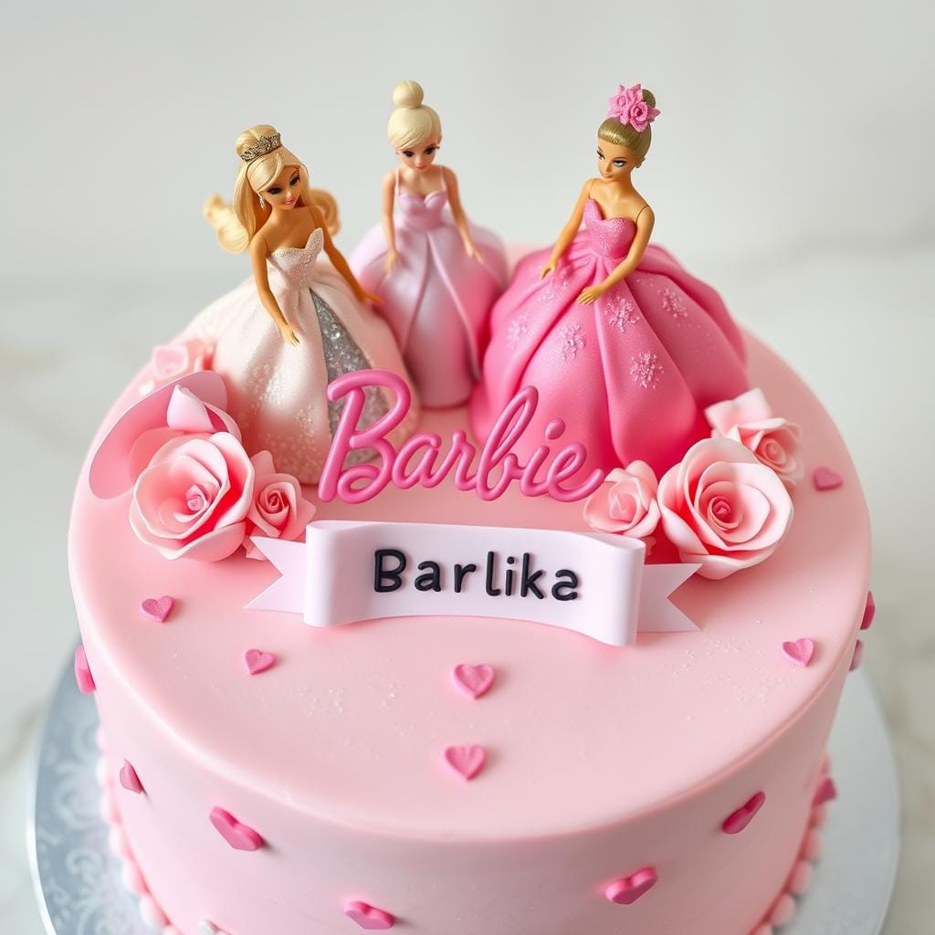 Personalized Barbie Cake Decorations