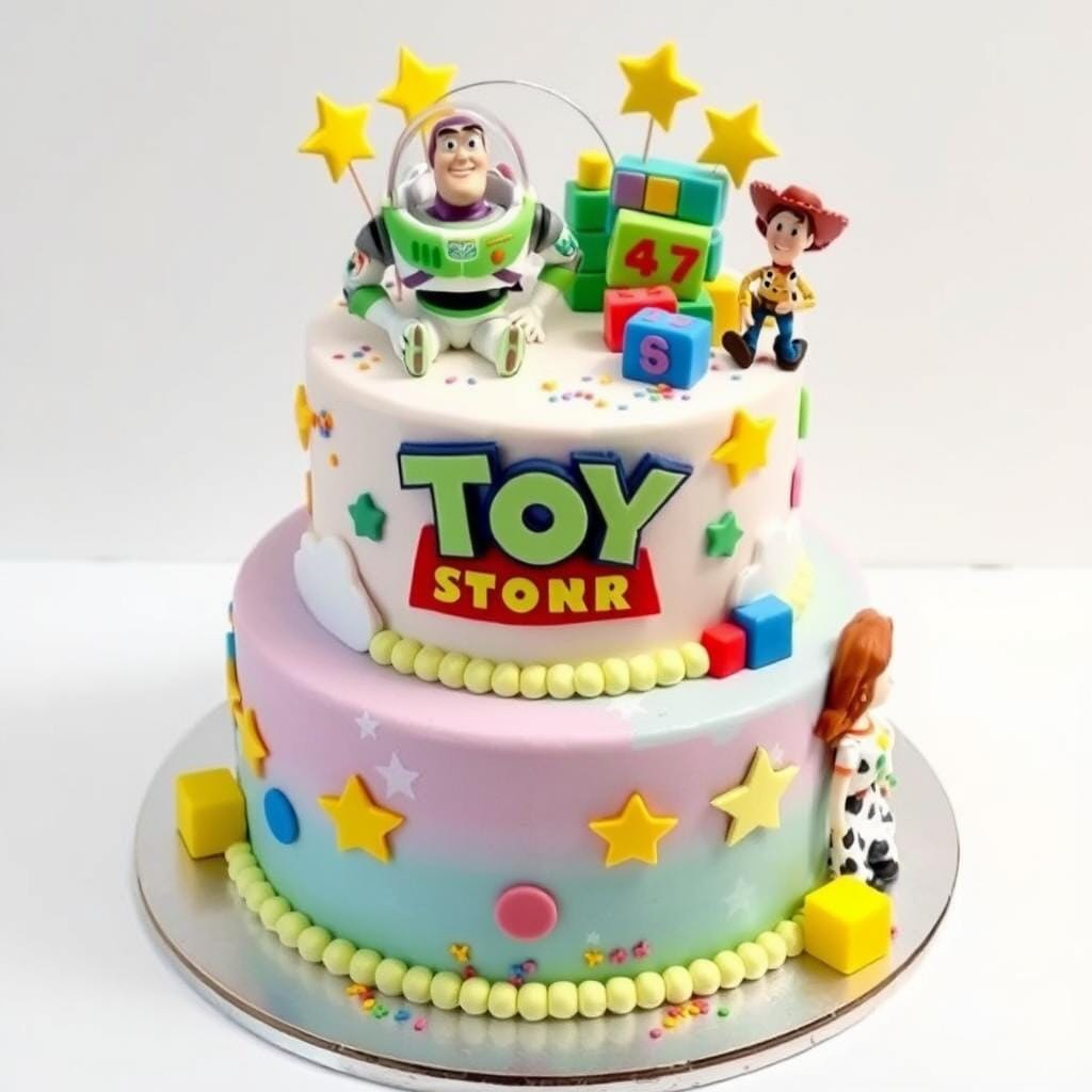 Personalized Toy Story Cake Design Personalized Toy Story Cake Design