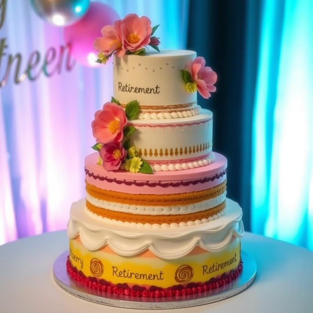 Retirement Cake Layering Techniques Retirement Cake Layering Techniques