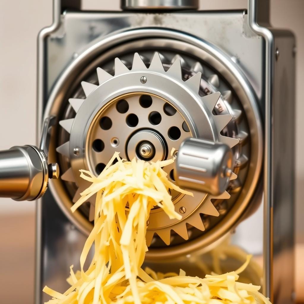 Rotary Cheese Grater Mechanism