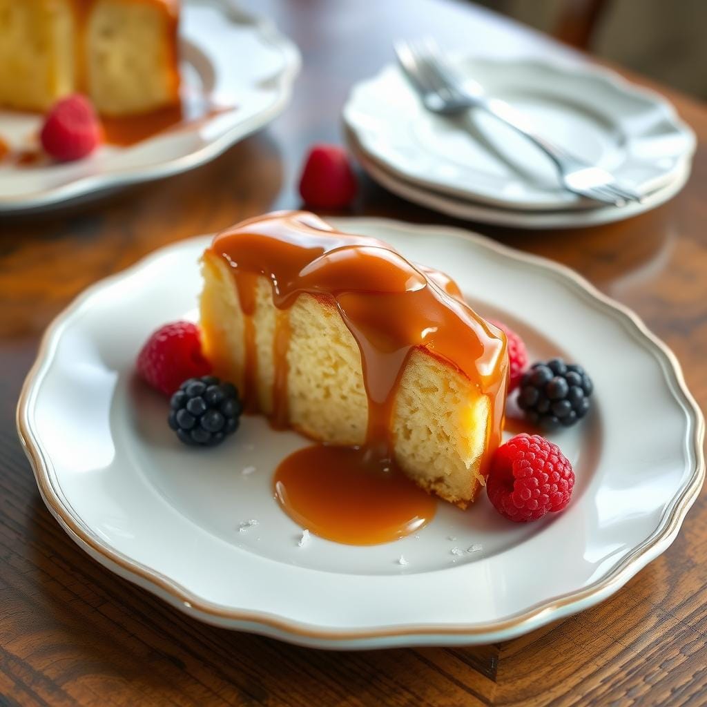 Salted Caramel Kentucky Butter Cake Serving
