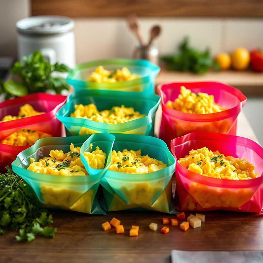 Scrambled Eggs Meal Prep Pouches Scrambled Eggs Meal Prep Pouches