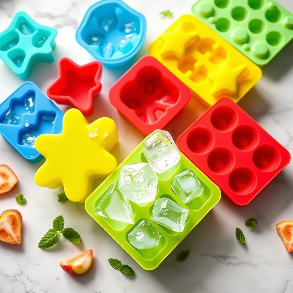 Silicone Ice Cube Trays Variety