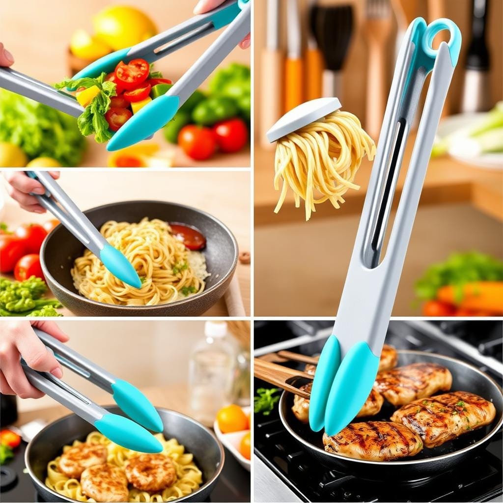Silicone Tongs Kitchen Benefits