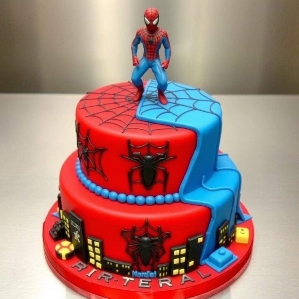 Spiderman Marvel Cake Design Spiderman Marvel Cake Design
