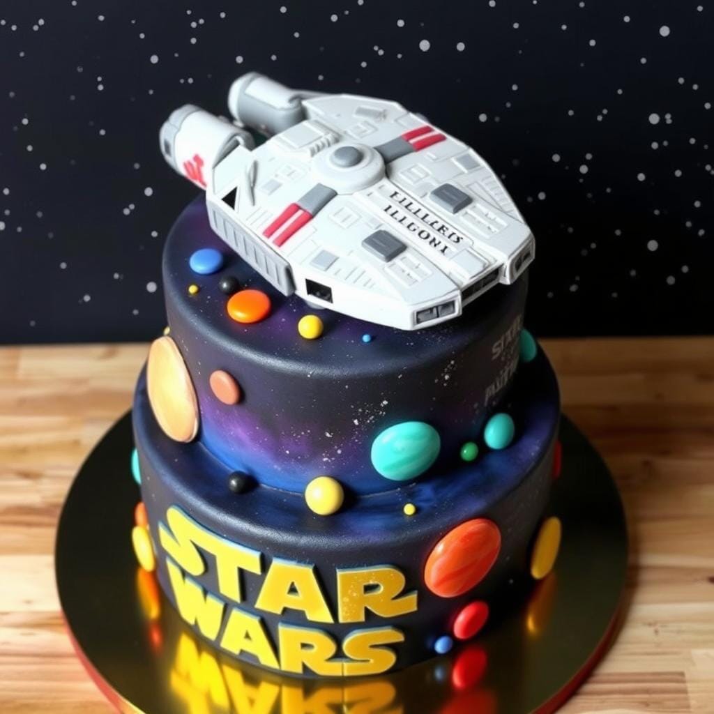 Star Wars birthday cake design Star Wars birthday cake design