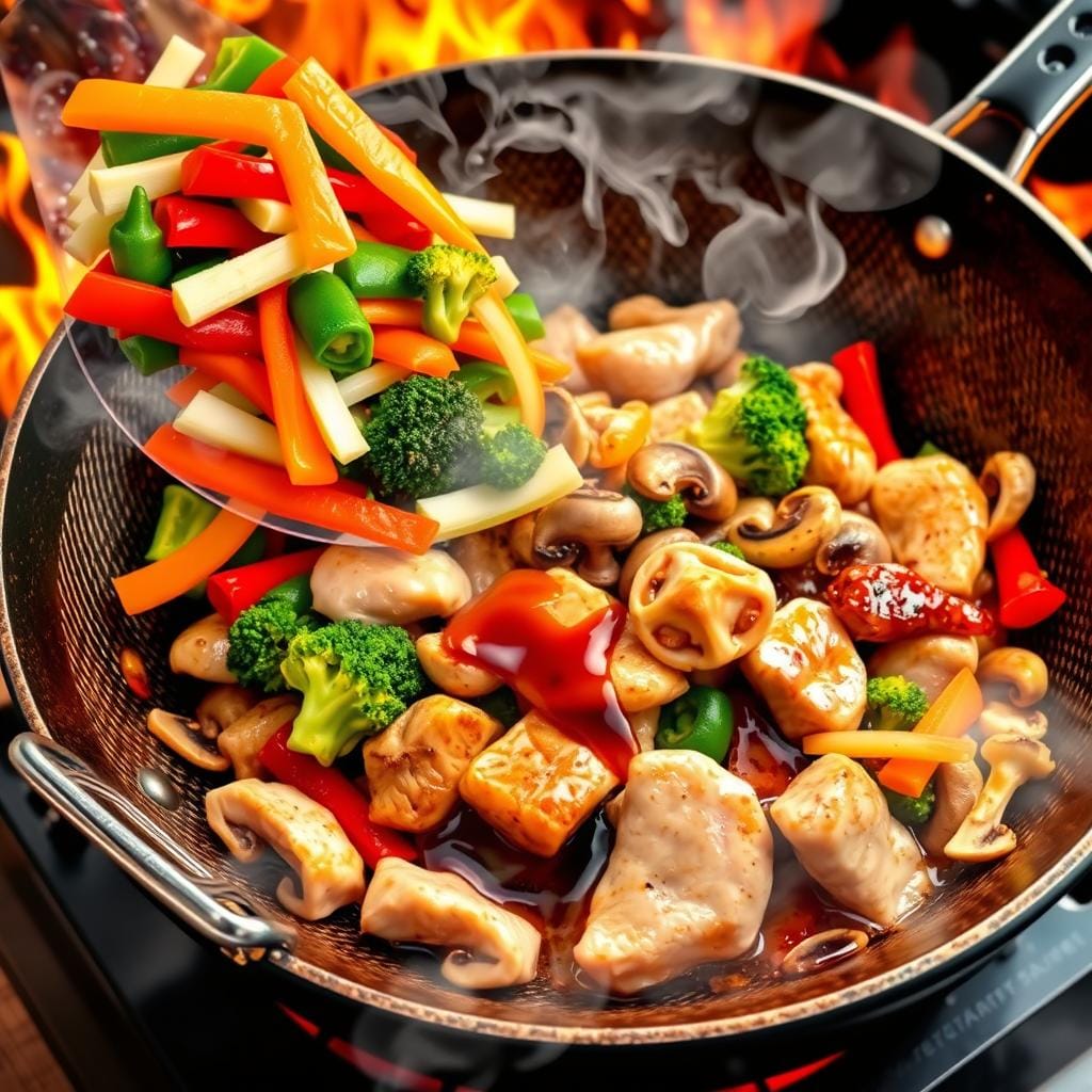 Stir-Fry Cooking Sequence Stir-Fry Cooking Sequence