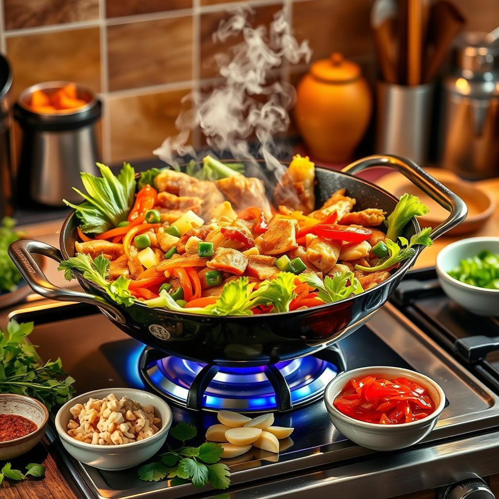 Stir-Frying Techniques in Wok Cooking