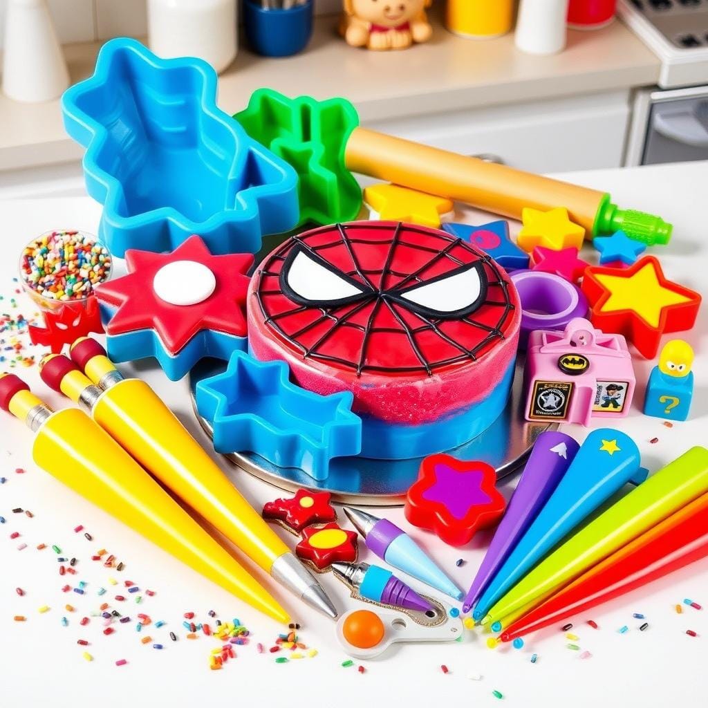 Superhero Cake Baking Tools Superhero Cake Baking Tools