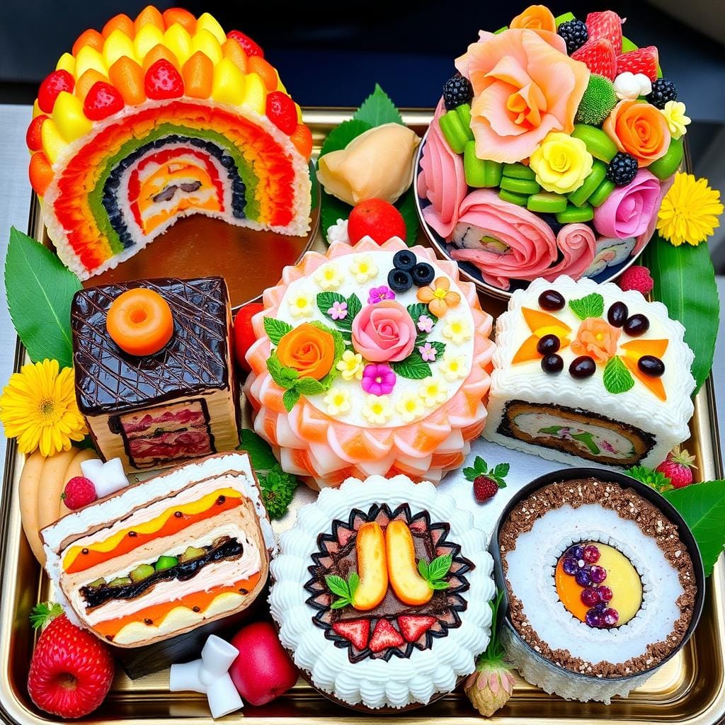 Sushi Cake Variations Sushi Cake Variations