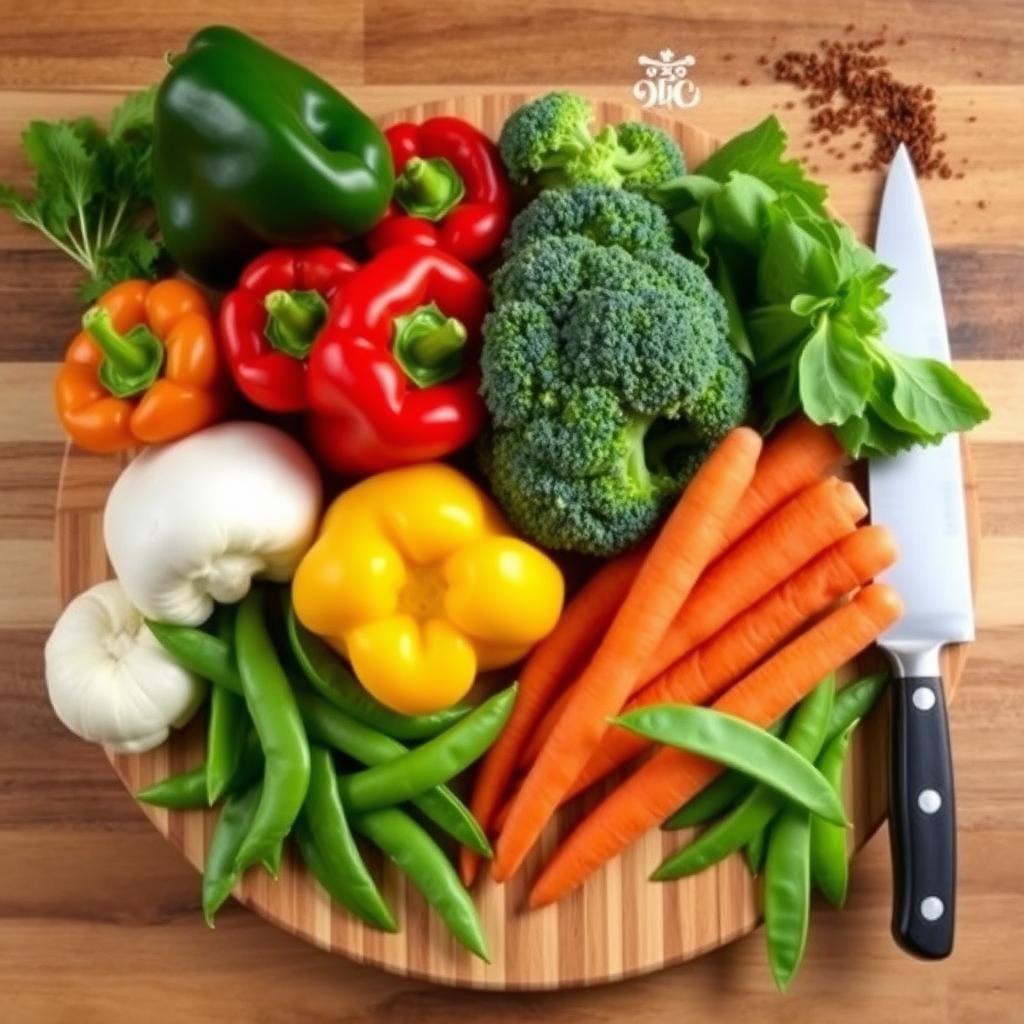 Vegetable Preparation for Wok Cooking