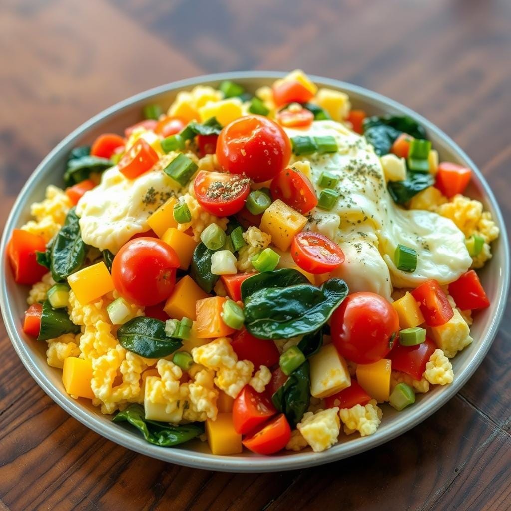 Vegetable Scrambled Eggs Vegetable Scrambled Eggs