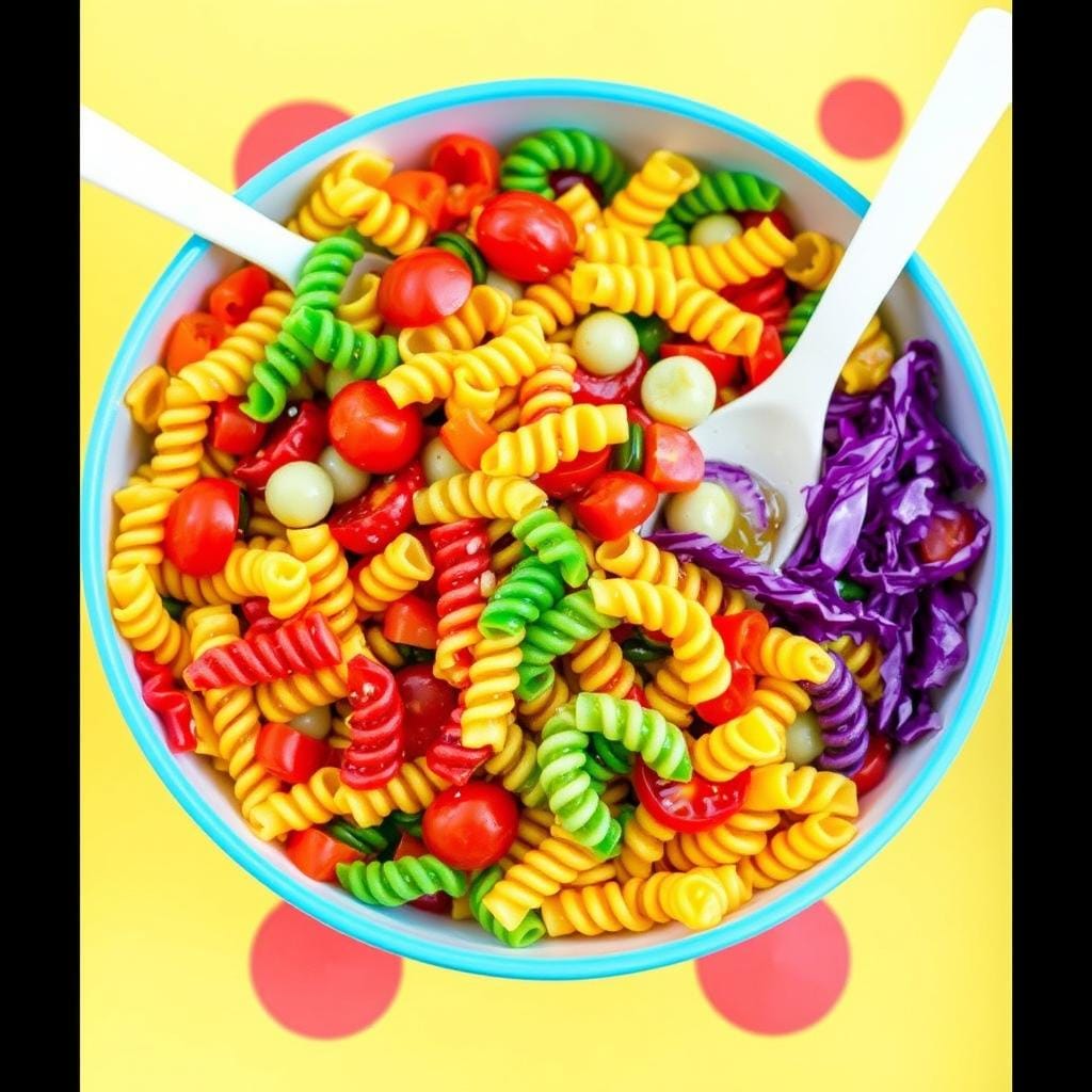 Rainbow Pasta Salad for Kids Rainbow Pasta Salad for Kids
